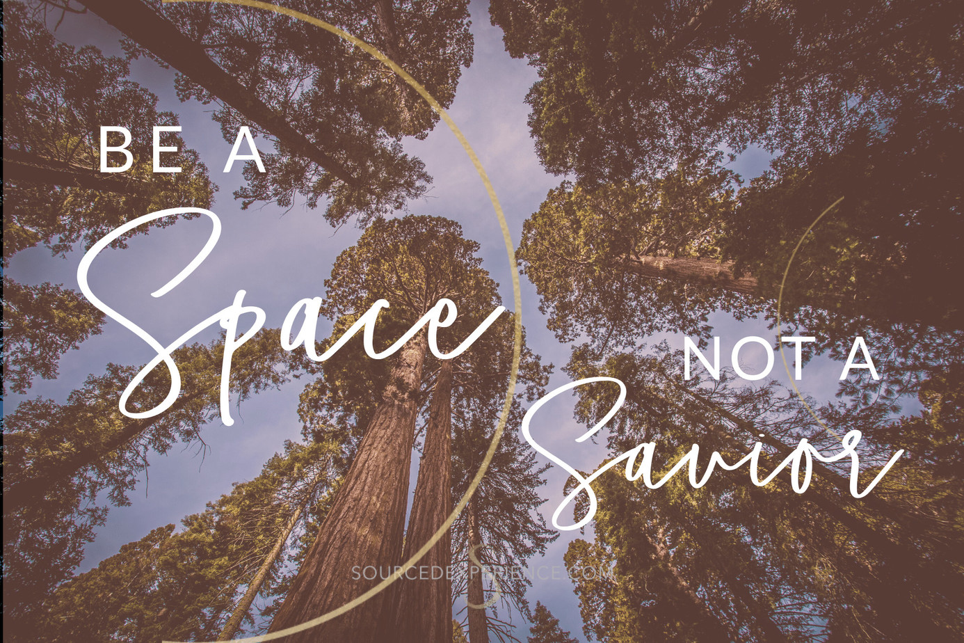 Be a Space, Not a Savior